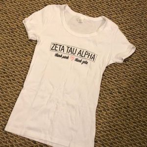 Zeta Tau Alpha think pink shirt